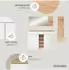 Innostyle Bari Garderoben-Set MDF weiß matt 208x202x38cm