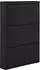 Woood Sandburg Schuhschrank Metall, schwarz, 66x16x103cm (72941766-0)