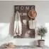 MCW Wandgarderobe C89 Home Shabby-Look Paulownia Holz 91x60cm Braun (MCW-C89)