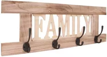 MCW Wandgarderobe Familie Shabby-Look, Paulownia, 60x21x2cm (C60)