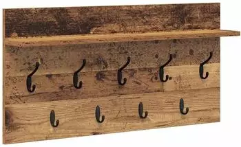 vidaXL Wandmontierter Nachttisch Altholz 80x40x12cm (874441)