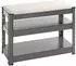 HAKU Schuhbank Metall anthrazit/grau 60x47x28cm (55817)