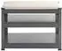 HAKU Schuhbank Metall anthrazit/grau 60x47x28cm (55817)
