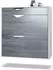 Vladon Kolmio Schuhschrank 2 Klappen, Schublade, 16 Paar, 85x87x33cm