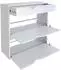Vladon Kolmio Schuhschrank 2 Klappen, Schublade, 16 Paar, 85x87x33cm