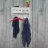 MCW MCW-C49 Wandgarderobe 5 Schubladen Shabby Look, weiß, Paulownia 65x32x13cm (MCW-C49)