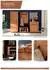 MCA Furniture Greno Garderobenschrank 69,5x200,5x40cm, Eiche, 1 Holztür mit Kleiderstange