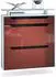 Vladon Annie Schuhschrank 2 Klappen, Schublade, Glasablage, 89x96x23cm, Bordeaux/Schwarz Hochglanz