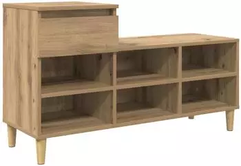 vidaXL Schuhschrank Artisan-Eiche 102x36x60cm Holzwerkstoff (881034)