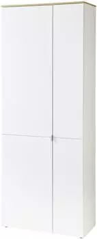 Innostyle Bari Schuhschrank 2-t&uuml;rig, 9 F&auml;cher, Softclose, Wei&szlig; matt, 78x202x38cm (78983967-0)