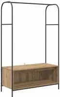 vidaXL Kleiderst&auml;nder Braun Eichen-Optik 100 x 44 x 160 cm