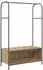 vidaXL Kleiderständer braun, Eichen-Optik, 100x44x160cm (868456)