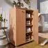 Finebuy Schuhschrank Holz, 2 Türen, 12 Paar, 60x90x35cm (SuVa2373_1)