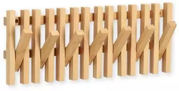 Zeller Wandgarderobe aus Bambus, 41x16cm