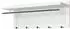 HAKU Wandgarderobe 5 Haken, Metall, chrom/weiß, 75x30x26cm (55356)