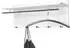 HAKU Wandgarderobe 5 Haken, Metall, chrom/weiß, 75x30x26cm (55356)