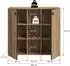 xonox.home Station Schuhkommode, Evoke Oak, 106x96x37cm (X8MH5648)