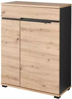 Vito SEDEO Schuhschrank Artisan Eiche / graphit, 2 T&uuml;ren, 80x106x38cm