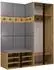 Mirjan24 Orion XII Garderoben-Set mit Schrank, Spiegel, Kleiderhaken und Wandpaneel (Orion XII)