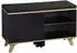 Kesper Schuhschrank mit Sitzkissen, schwarz, 77x48x30cm (1594313)
