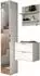 Inn.Furn SystemX Garderoben-Set 3-teilig, weiß hochglanz, 97x193cm