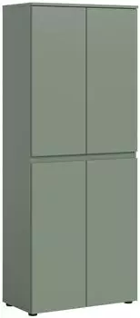 xonox.home Scarpa Hochschrank 4-türig, smoke green, 70x175x37cm