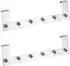 Wenko Celano Türgarderobe Edelstahl, 6 Haken, 2er-Set (69340800)
