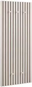 Mirrors and More Garderobenpaneel Grace MDF/Filz, sandgrau, 5 Haken, 50x125cm (GRACE)