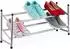 Relaxdays Baylee Schuhregal ausziehbar, Metall, silber (115x36x23cm)