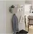 Livetastic Eleva Wandgarderobe weiß/mokka, Metall/Holzwerkstoff (000074009502)