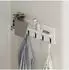Livetastic Eleva Wandgarderobe weiß/mokka, Metall/Holzwerkstoff (000074009502)