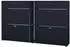 Vladon Today Schuhschrank 24 Paar, 4 Klappen, schwarz matt (50025920)