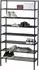 Woood Ferro Schuhregal Metall, pulverbeschichtet, schwarz, 85x35x160cm