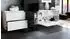 Vladon Carlton Set 1 Wandgarderobe weiß matt/Beton Oxid Optik, 208x193x35cm (50004822)