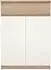 INOSIGN Naia Schuhschrank 2 Türen, 4 Fächer, 1 Schublade, Holzwerkstoff, weiß/Eiche, 80,4x111,3x40cm