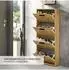 HBZ Meble Sam Schuhkipper 4 Klappen, 59x136x17cm, Artisan Eiche (38785257-0)