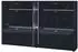 Vladon Today Schuhschrank schwarz matt/hochglanz, LED-Beleuchtung, 155,5x95x28cm (50025882)