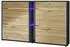 Vladon Today Schuhschrank 24 Paar, Eiche Natur, LED-Beleuchtung, 155,5x95x28cm (50025909)