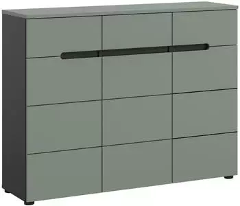 xonox.home Canu Schuhschrank Smoke Green, 120x94x37cm (X4CP1604)