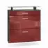 Vladon Malea Schuhschrank hängend, anthrazit matt/bordeaux hochglanz, 89x96x23cm (50026174)