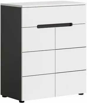 xonox.home Canu Schuhkommode basaltgrau/weiß, 80x94x37cm (X4CA2603)