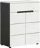 xonox.home Canu Schuhkommode basaltgrau/weiß, 80x94x37cm (X4CA2603)