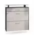 Vladon Malea Schuhschrank hängend, anthrazit matt/sandgrau hochglanz, 89x96x23cm (50026216)
