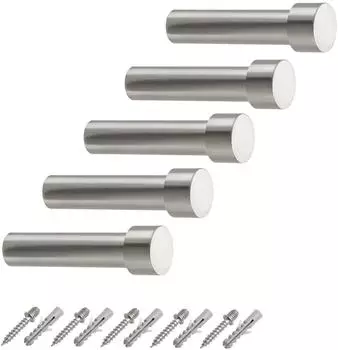 Sotech TUULA III Garderobenhaken, Edelstahl, 70mm, 5 Stück (SO83492-II)