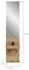 xonox.home Naro Wandgarderobe mit Spiegel, Regal und Haken, Eiche Dekor, 35x160x37cm (X7AH5621)