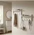 Relaxdays Wandgarderobe mit Doppelhaken, weiß, 2er-Set