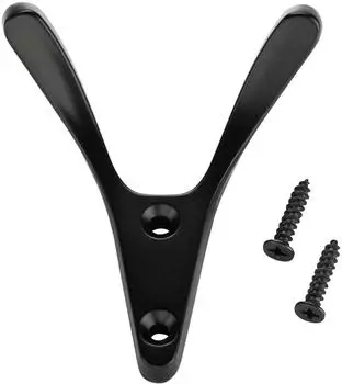 Sotech VOLTA Kleiderhaken, Zinkdruckguss, schwarz matt, 10er-Set (130126)