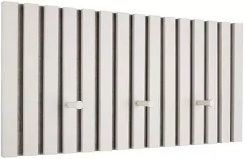 XORA Grace Garderobenpaneel Filz, sandgrau, 3 Haken, 60x30x7,5cm
