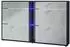 Vladon Today Schuhschrank mit LED-Beleuchtung, Beton Oxid Optik, 155,5x95x28cm (50025944)