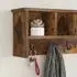 vidaXL Wandmontierter Kleiderständer Räuchereiche 75x16x26cm (874319)